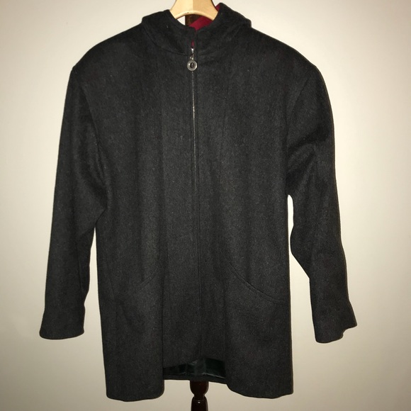 Pendleton wool zip up coat with hood size 14 - Picture 1 of 5